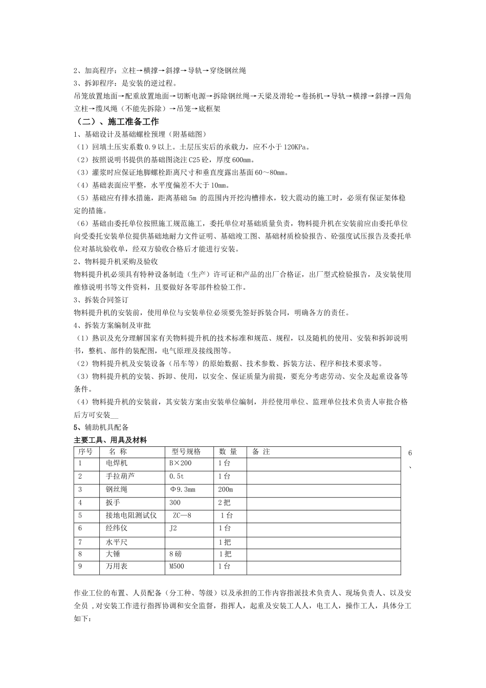 某特级施工企业物料提升机使用施工方案_第2页