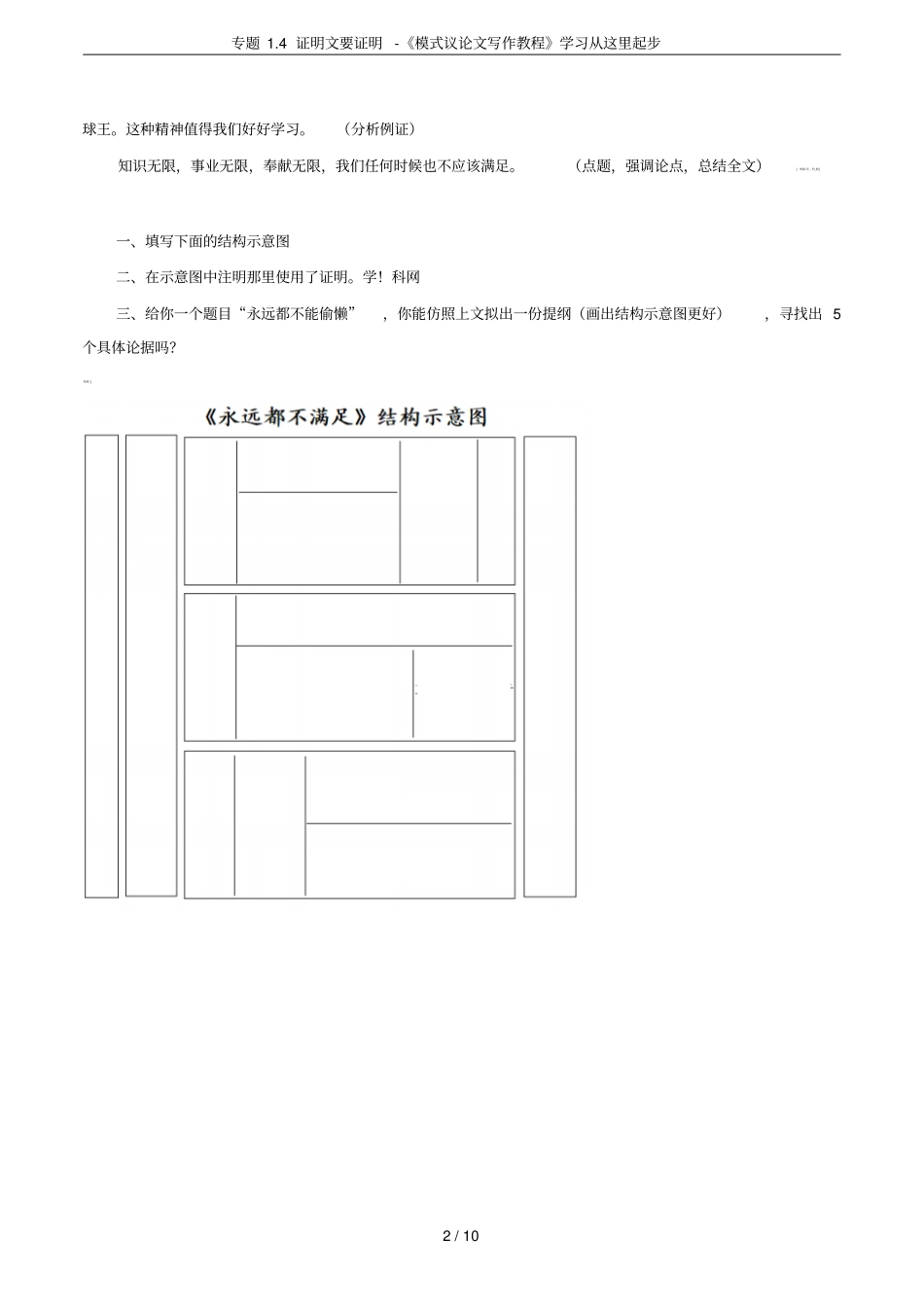 专题1.4证明文要证明-《模式议论文写作教程》学习从这里起步_第2页