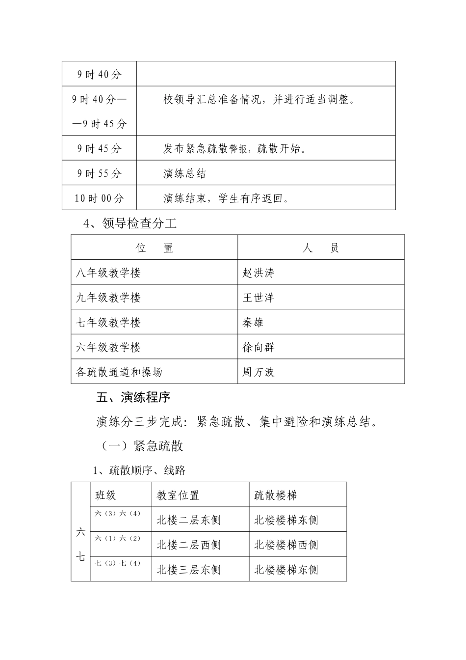 安全疏散演练方案1_第3页