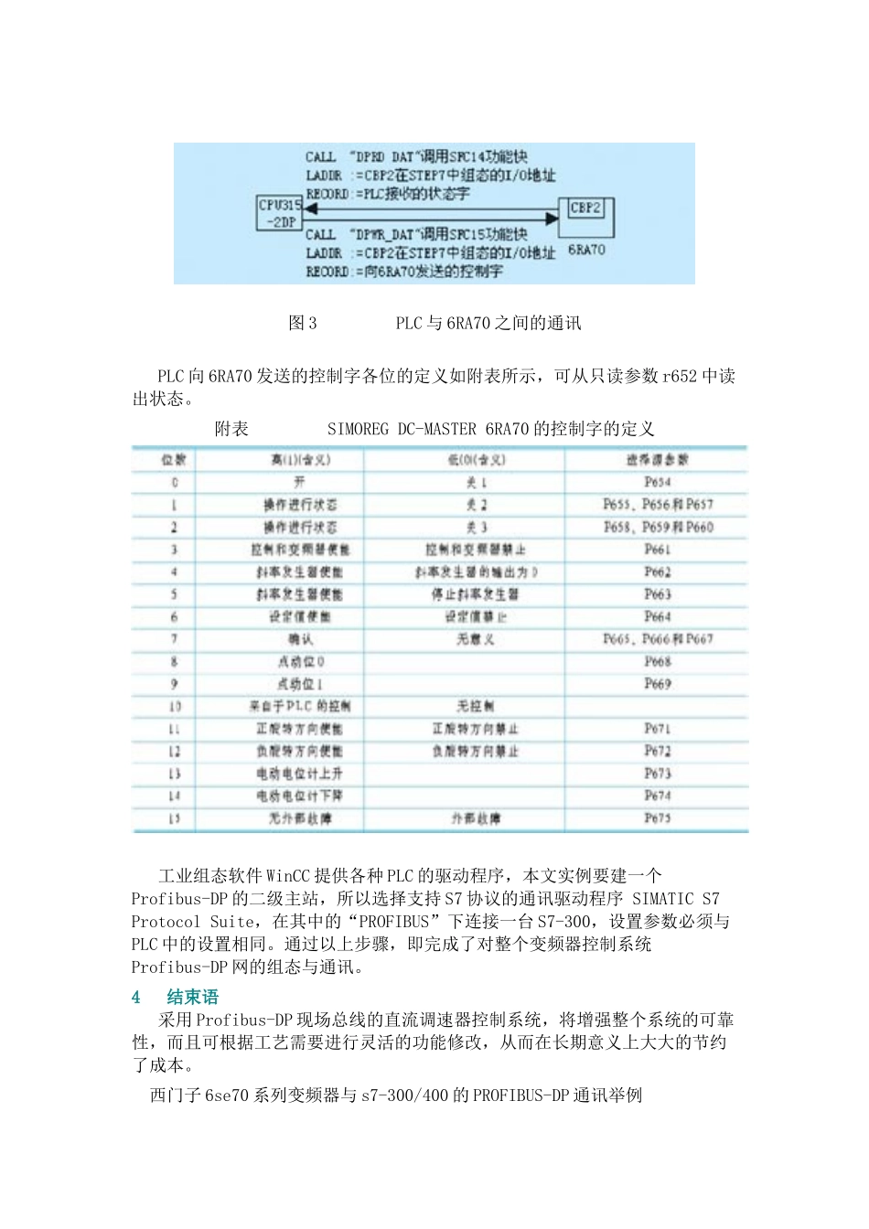 西门子6SE70、6RA70系列变频器与s7-300400的PROFIBUS-DP通讯举例_第3页