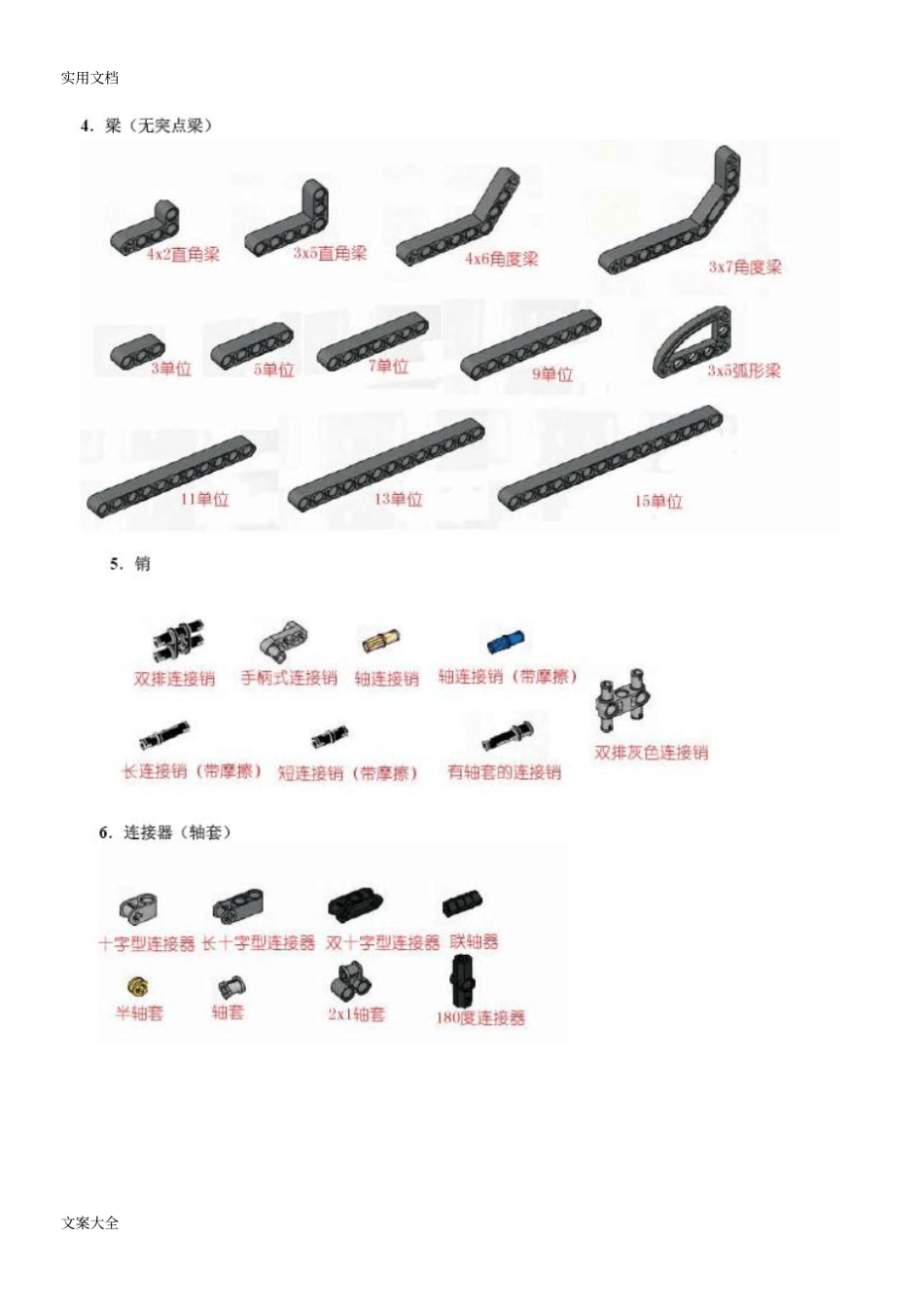 常用乐高零件应用清单_第2页