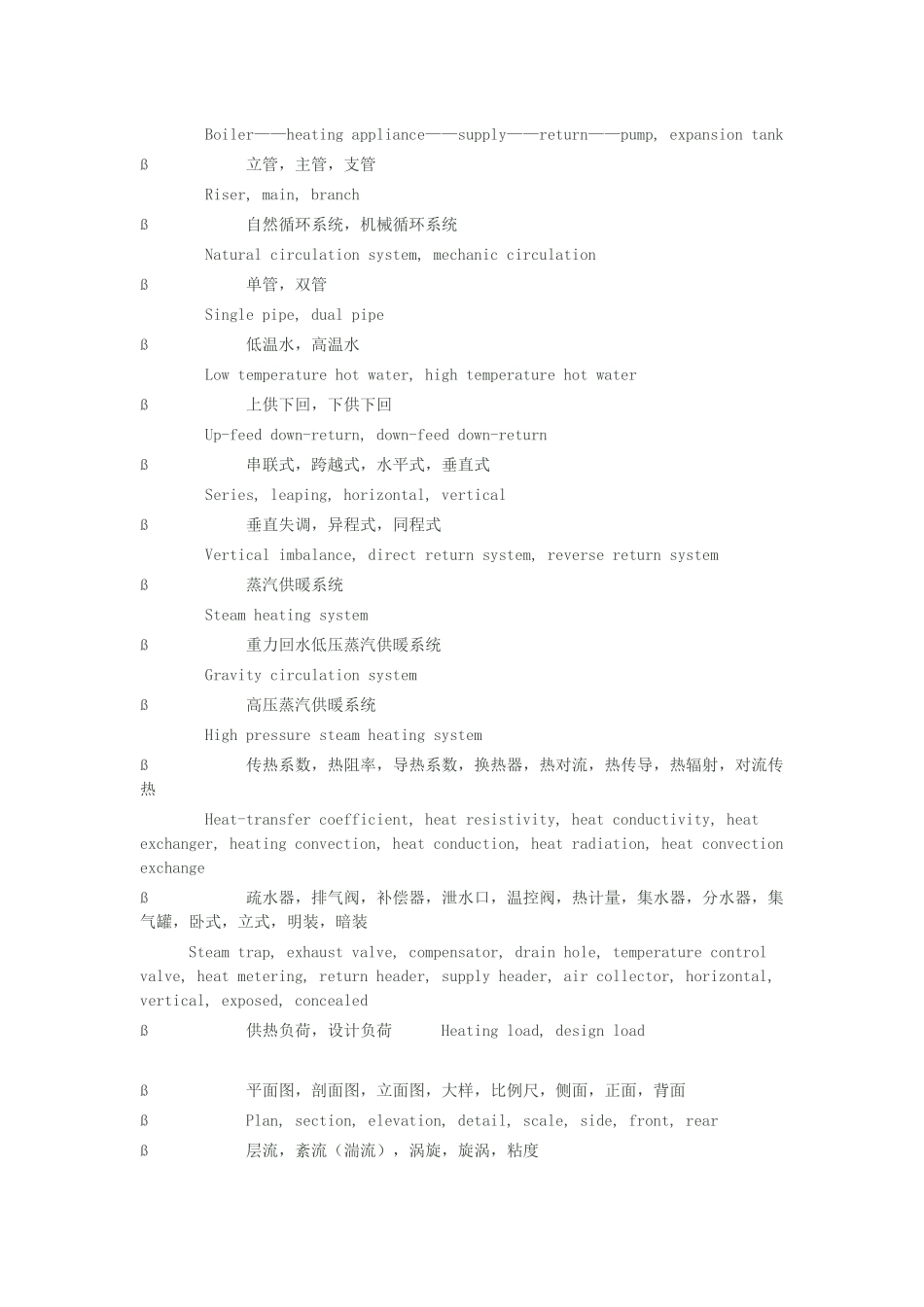 建筑环境与设备工程专业英语词汇_第3页