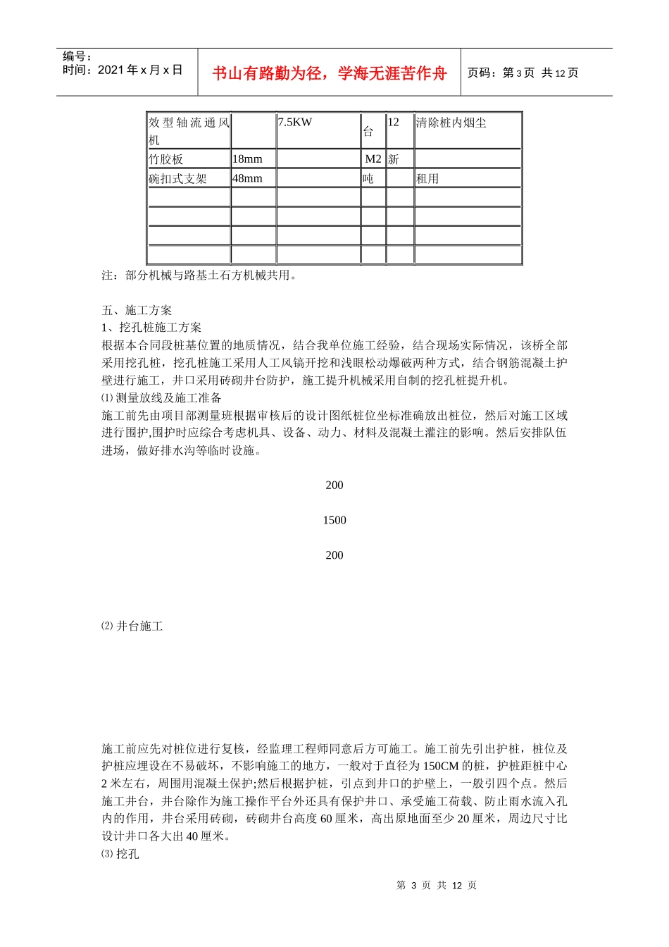 昌万路跨线桥施工组织设计方案_第3页