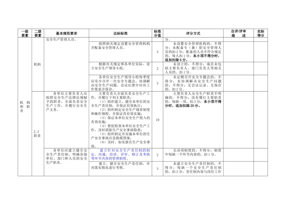 某公司安全生产标准化基本规范评分表_第2页