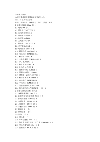 主要生产设备