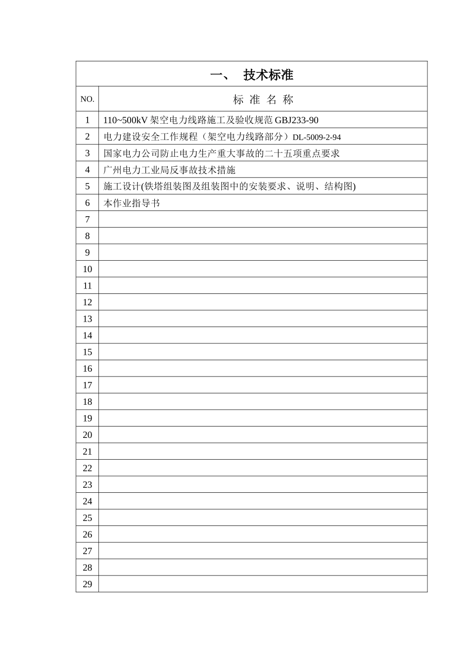 组塔工程施工作业指导书_第1页