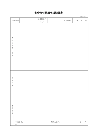 福建省建筑施工现场安全管理资料(配合表格一)