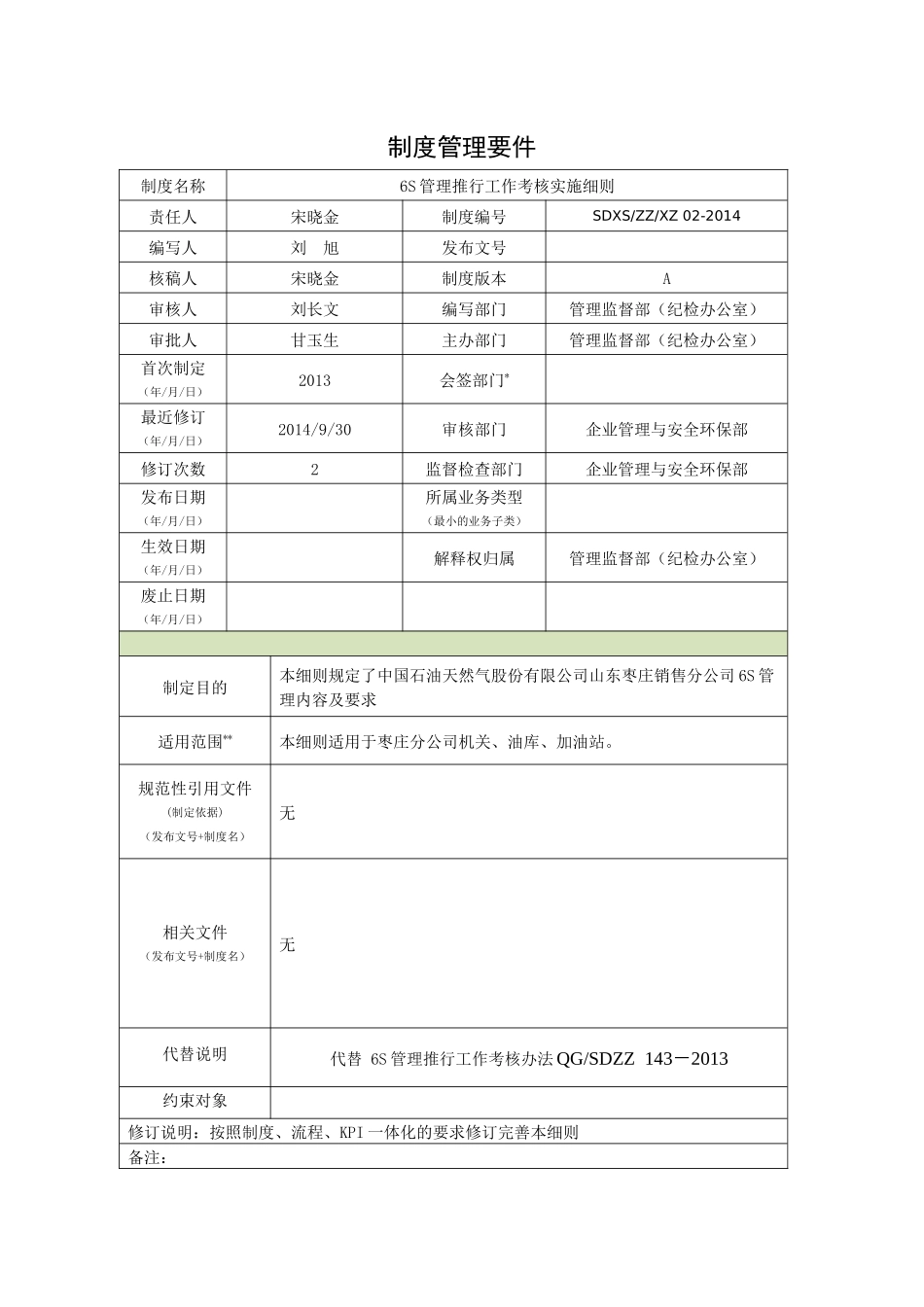 6S管理推行工作考核实施细则_第2页