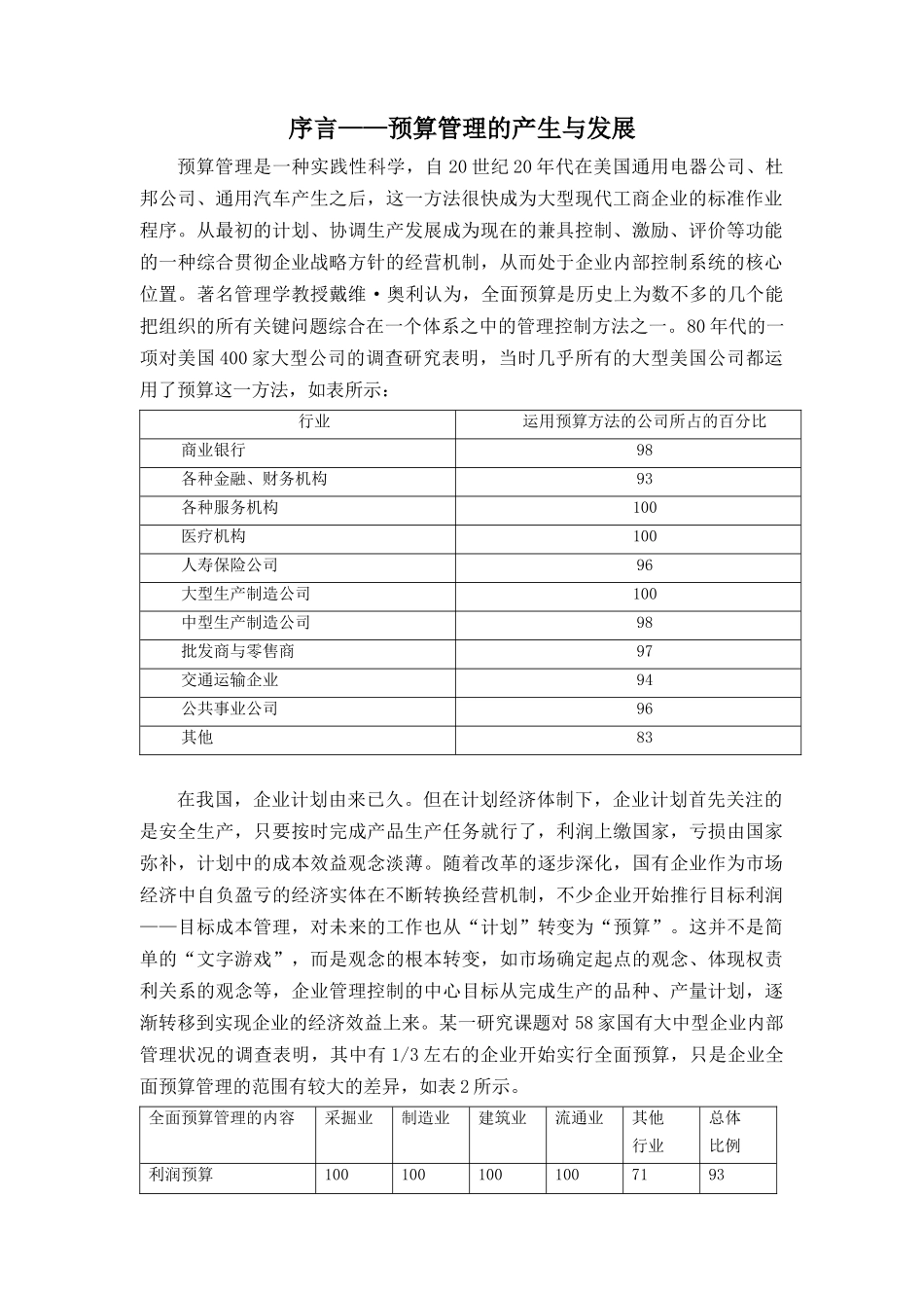 某企业预算管理方案设计报告_第2页