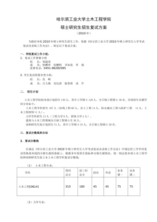 哈尔滨工业大学土木工程学院