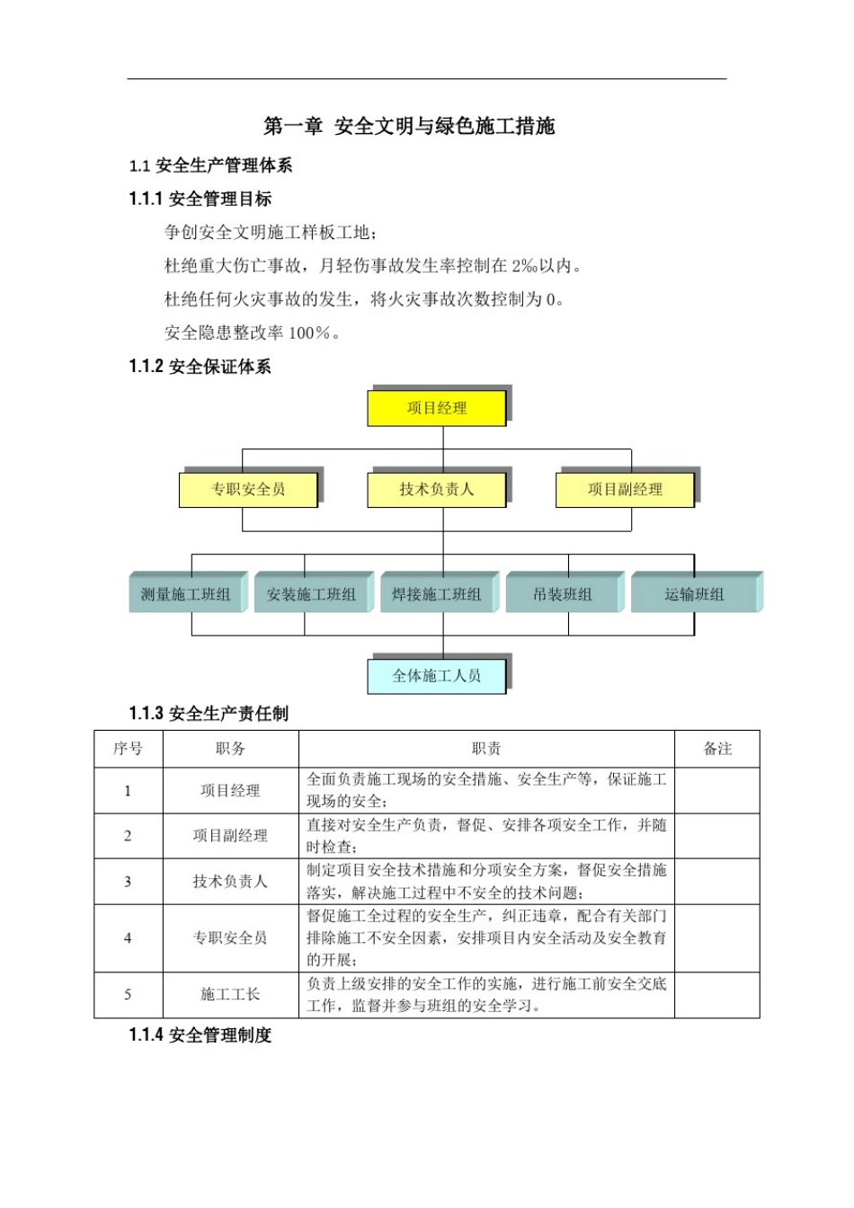 安全文明与绿色施工措施_第1页