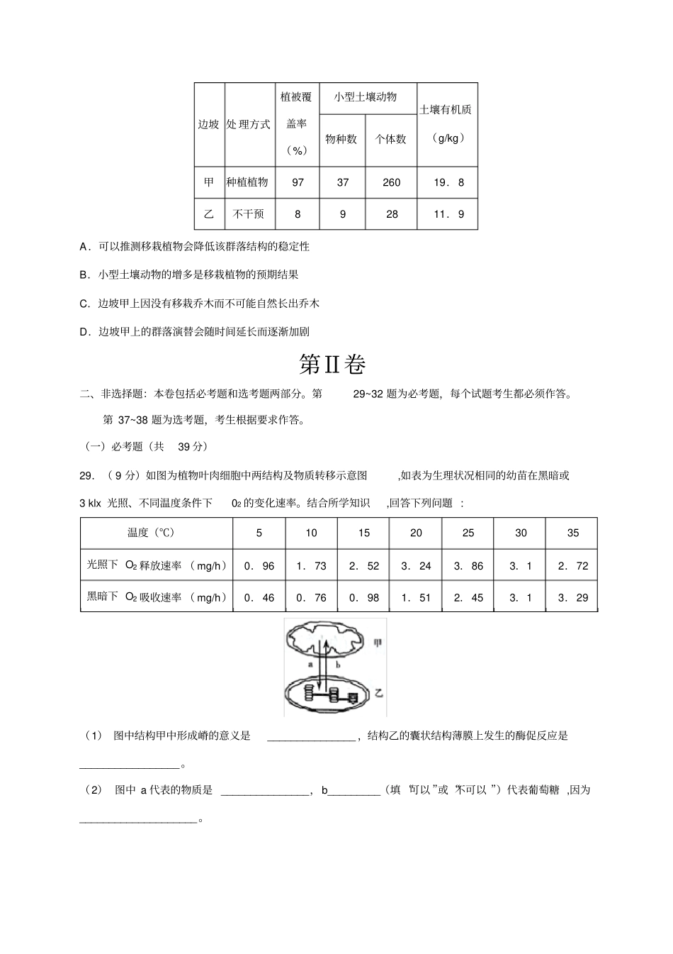 备战2020高考：生物全真模拟卷(附答案解析)_第3页