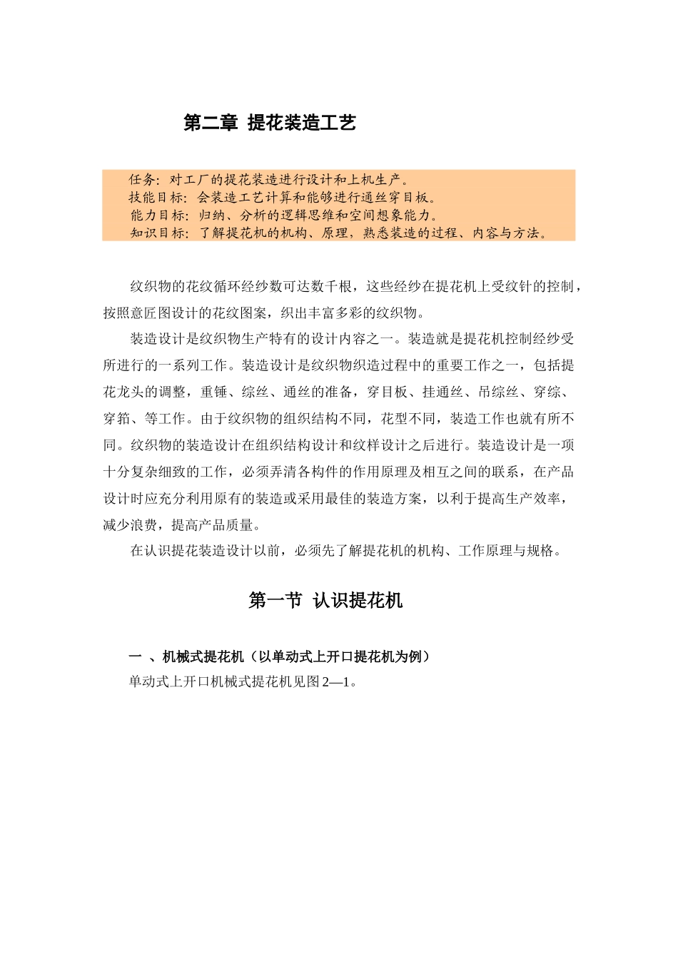 (精品提花装造工艺_第1页