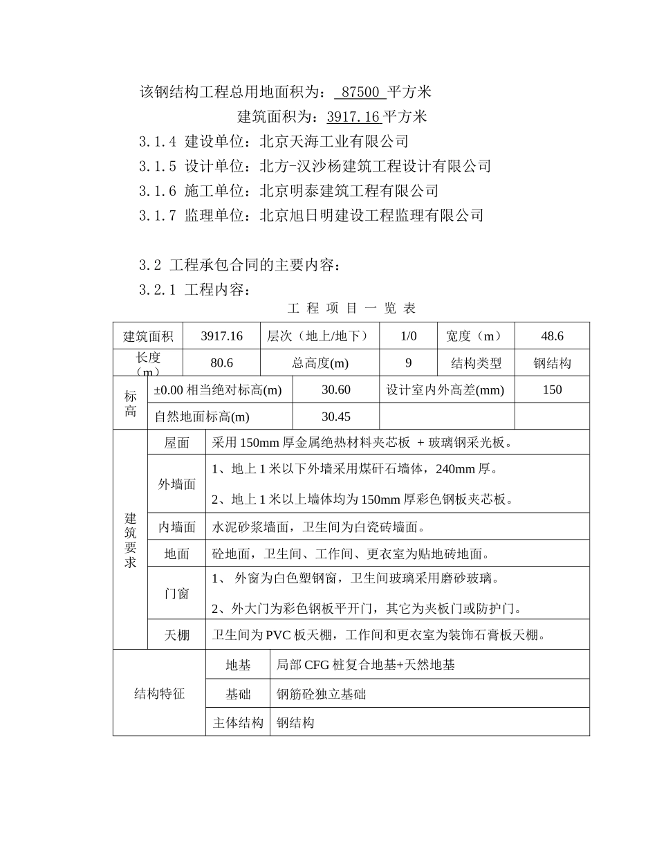 低温车间厂房施工组织设计_第3页