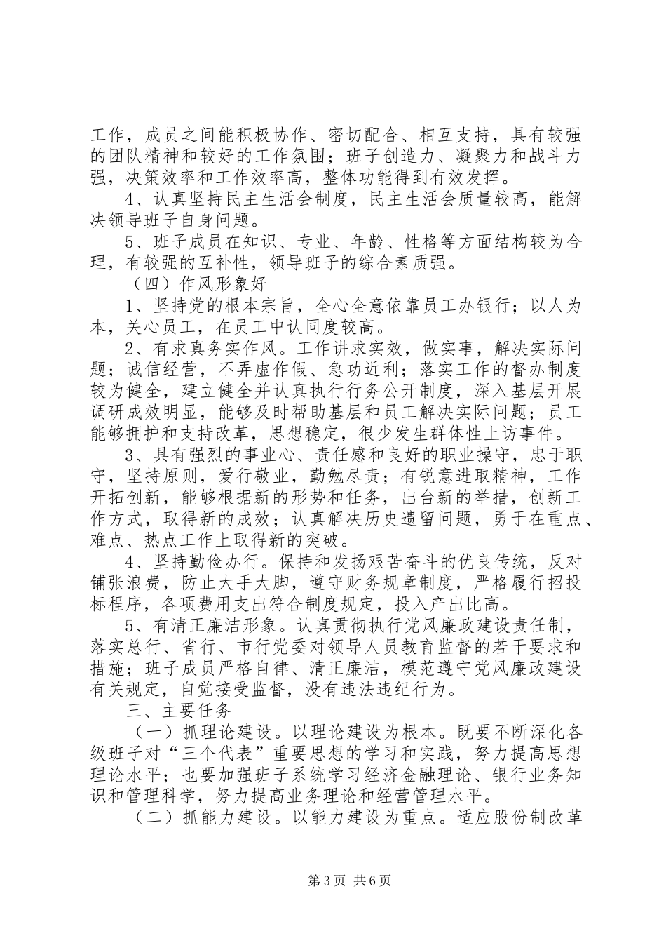 银行ＸＸ分行创建四好领导班子活动方案_第3页