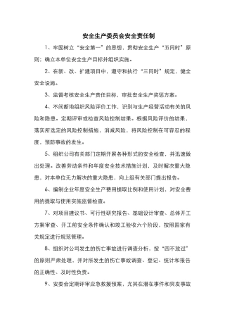 危化品企业安全责任制