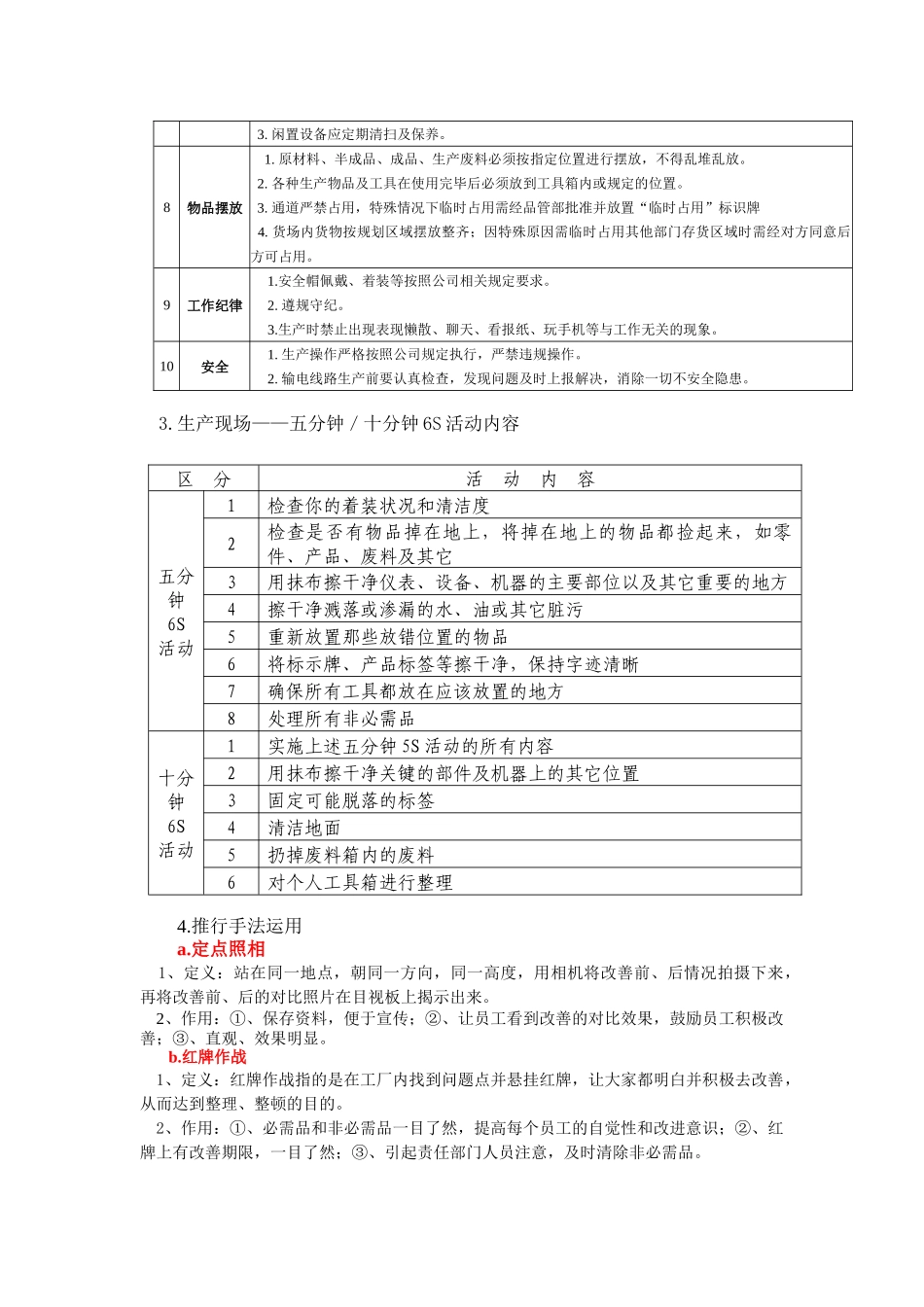 现场6S管理五月份推行内容（ 9）_第2页