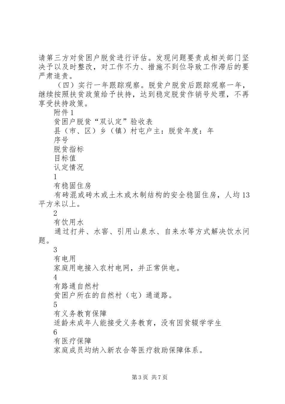 精准脱贫摘帽方案_第3页