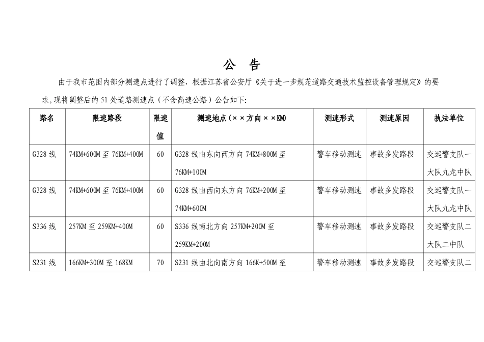 关于进一步规范道路交通技术监控设备管理规定_第1页