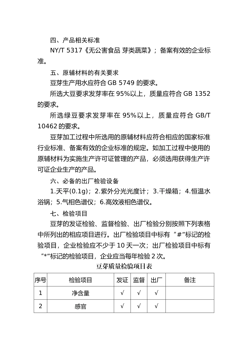 其他蔬菜制品(豆芽)生产许可证审查细则-第一部分豆芽产_第3页