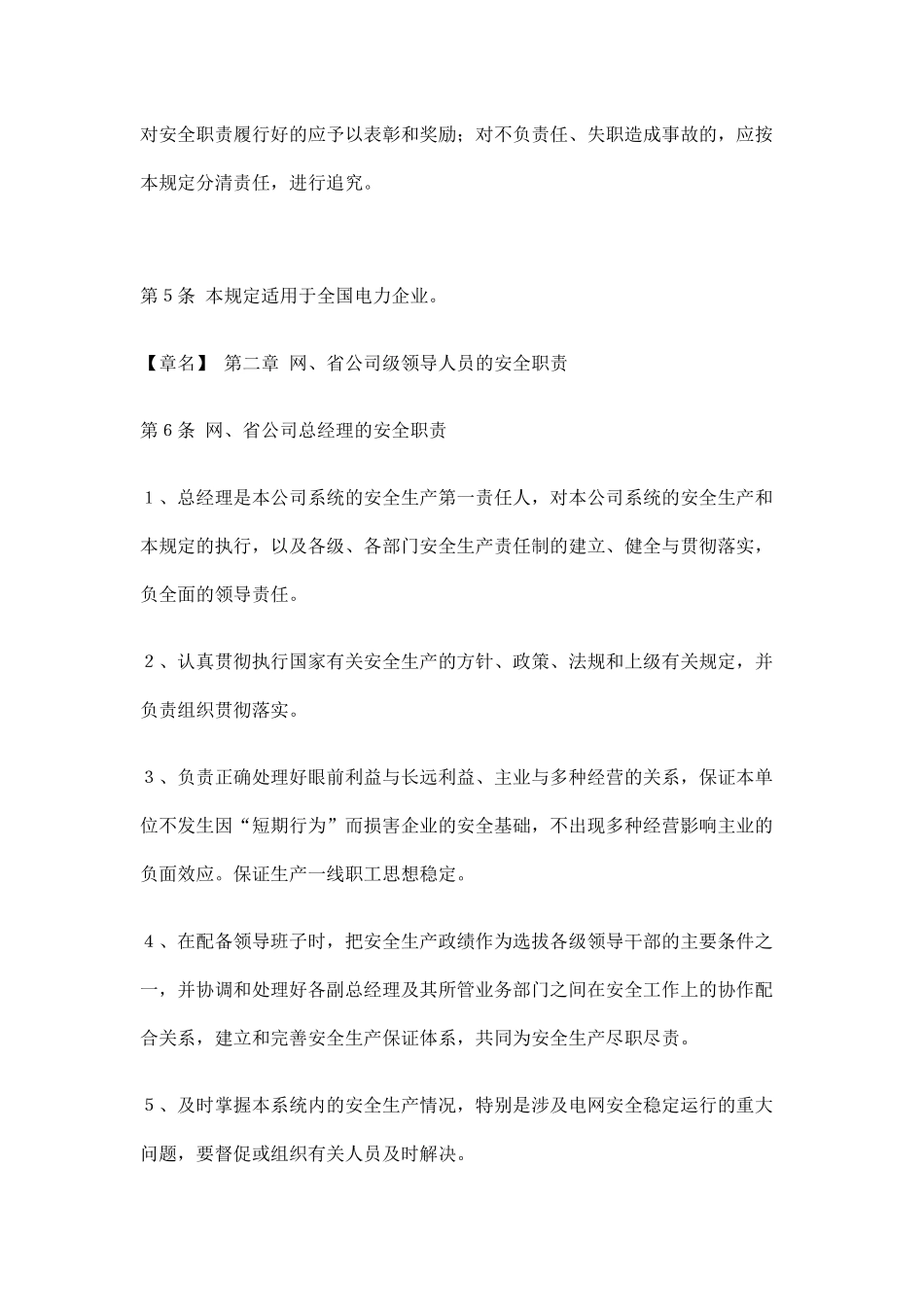 电力企业各级领导人员安全生产职责规定（25页）_第2页
