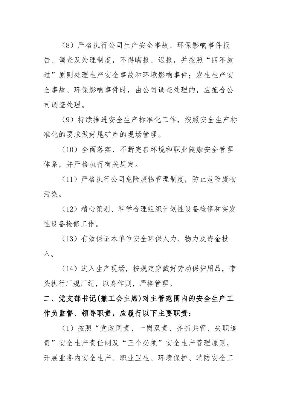 选矿二厂安全生产责任制逐级说明_第2页