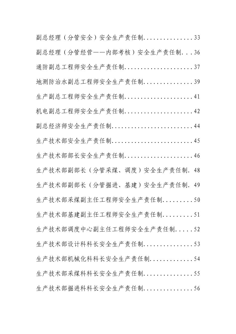 恒源煤电股份公司安全生产责任制(修编版)_第2页