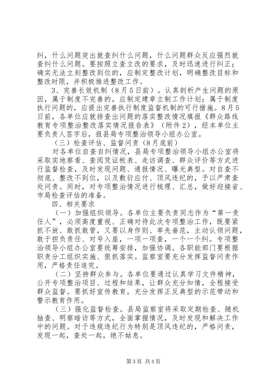 地税局教育实践专项整治实施方案_第3页