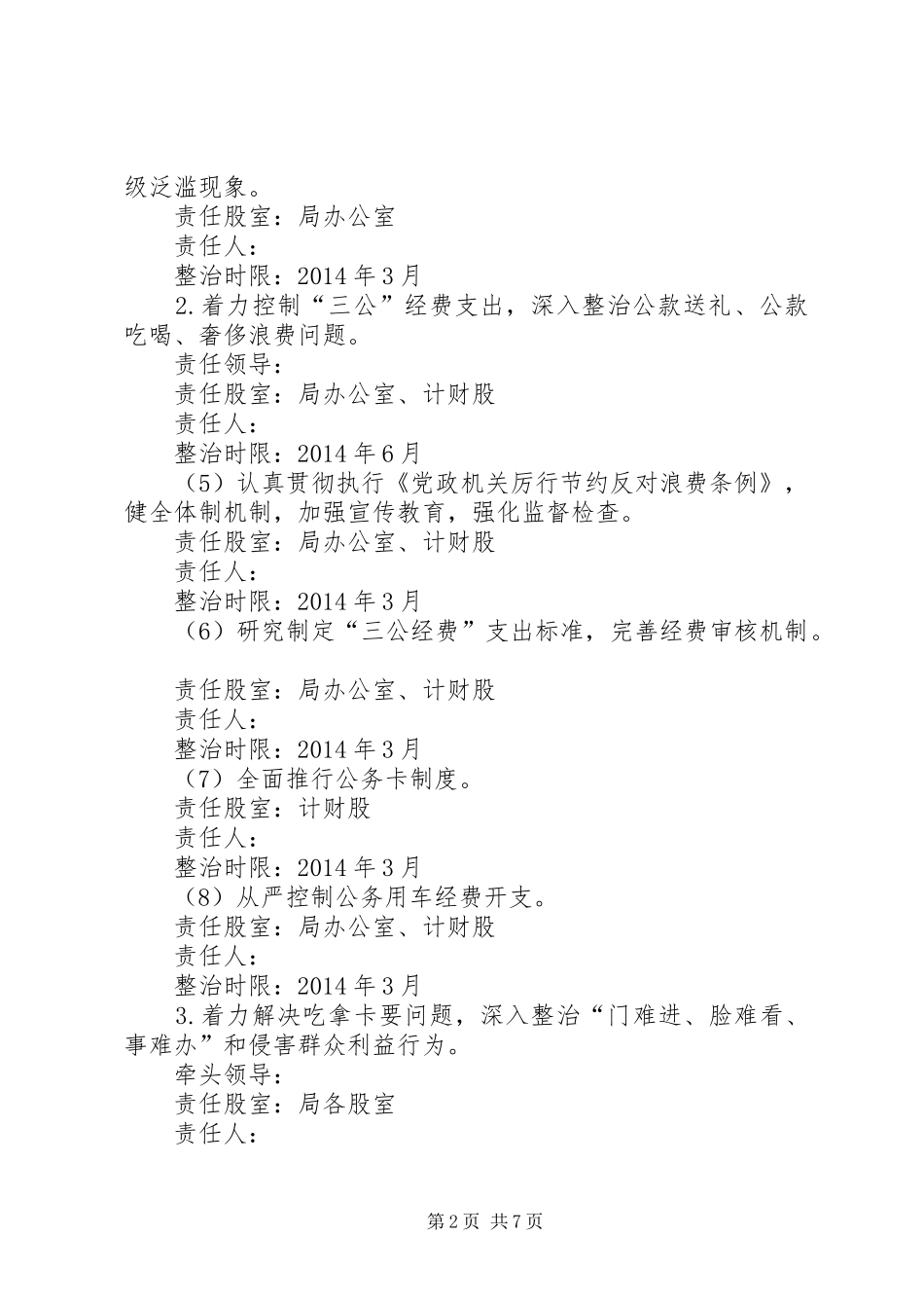 住建局四风突出问题专项整治实施方案_第2页