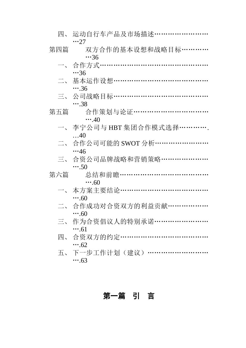 李宁公司与HBT集团合作策划案(DOC 65页)_第2页