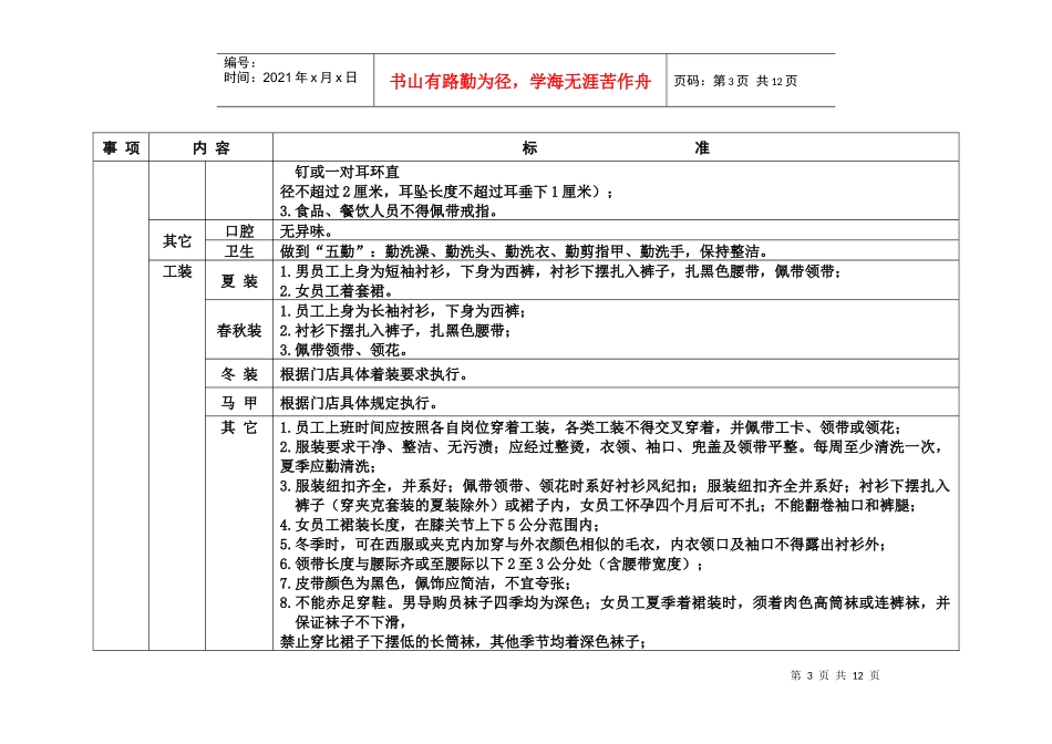 服务礼仪标准论述_第3页