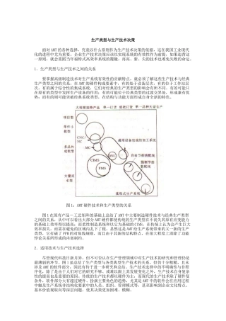 生产类型与生产技术