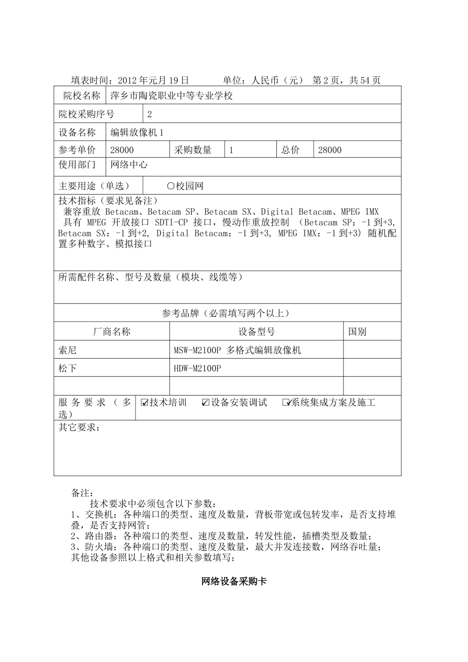 网络设备采购卡_第2页
