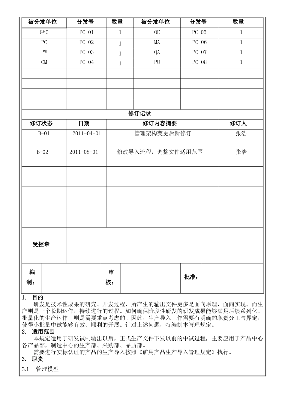 生产导入管理规定_第1页