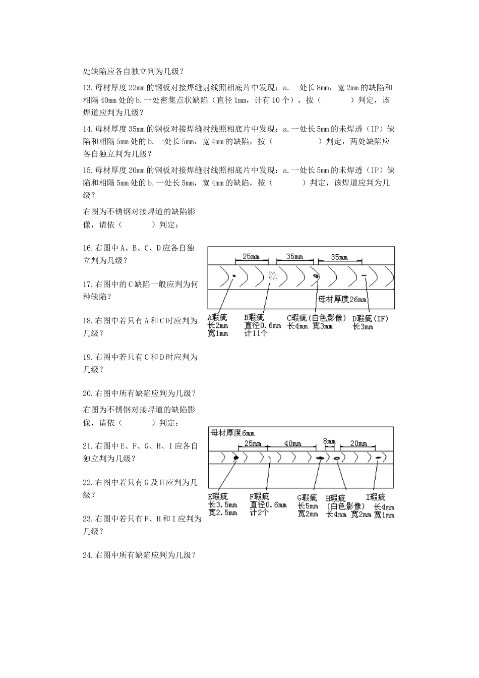 初、中级无损检测技术资格人员-射线检测考题汇编工艺规程_第2页