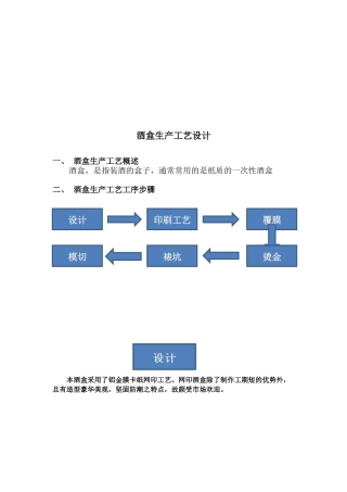 酒盒生产工艺工序步骤
