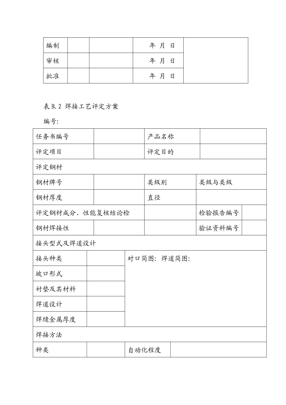 焊接工艺评定表格_第2页