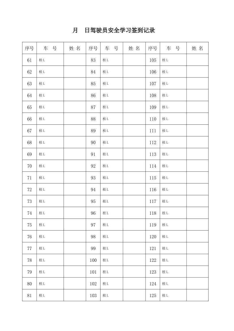 XXXX年田阳站员工安全学习记录_第2页