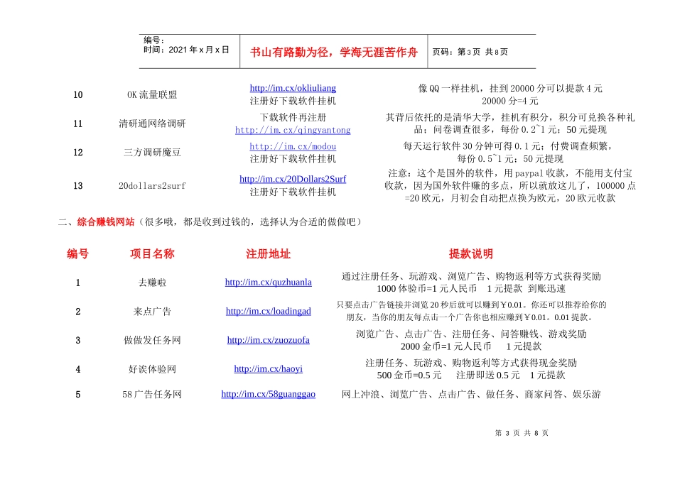 有支付宝就可以免费赚钱的经典项目合集_第3页