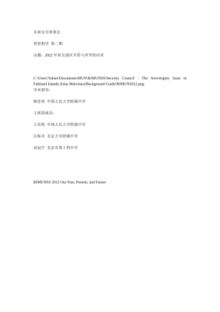 未来安全理事会2