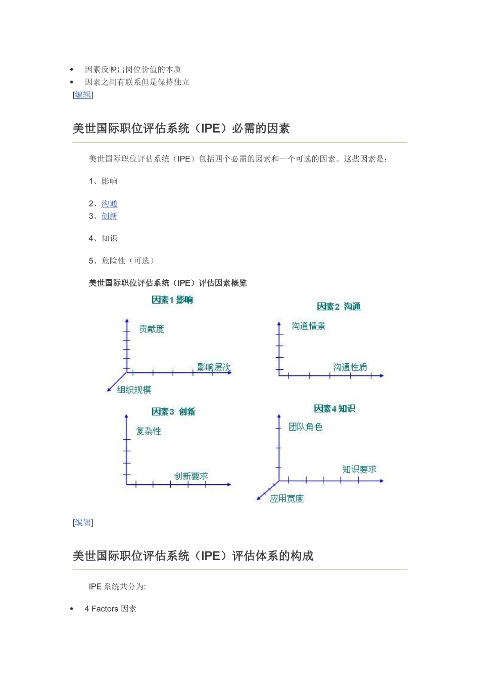 美世国际职位评估法IEP四因素10维度法_第3页