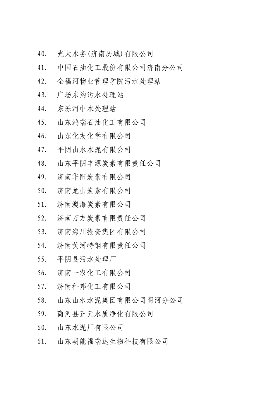 XXXX年度全省实施清洁生产审核重点企业(第二批)名单_第3页
