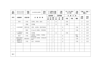 化学设备点检标准概述