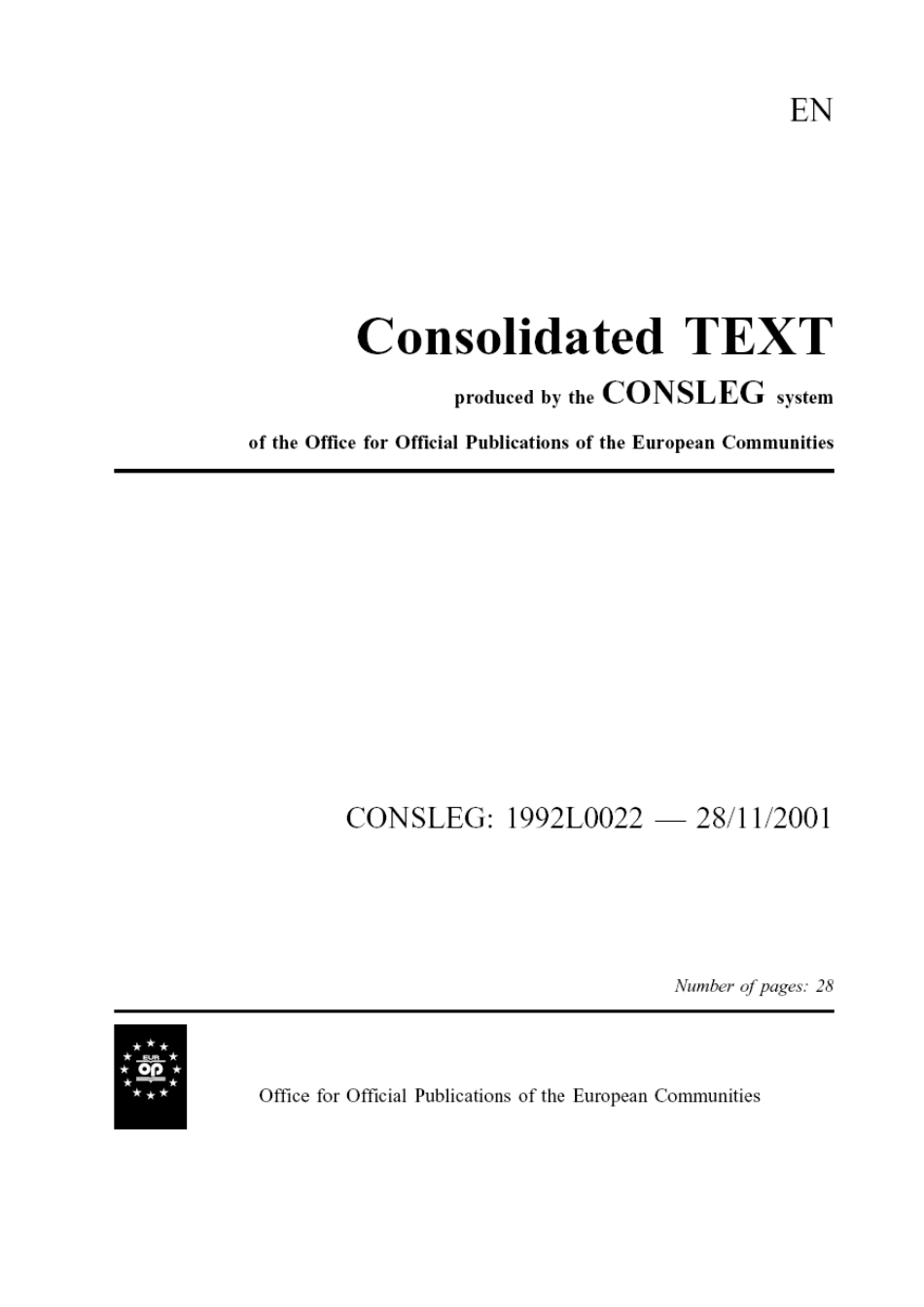有关汽车及其挂车的安全玻璃以及玻璃材料( 92-22-EEC)_第1页