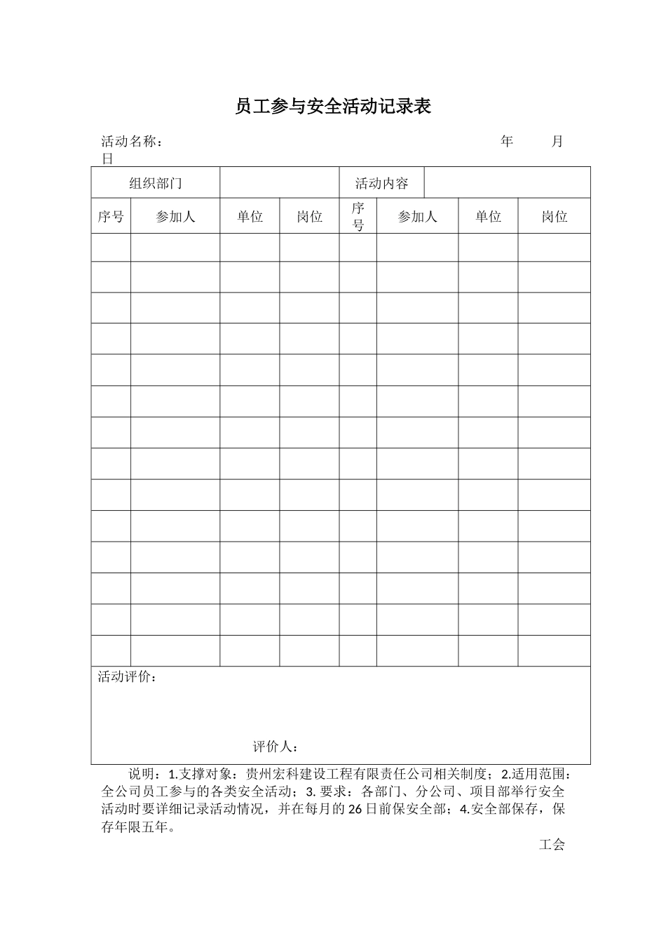 安全生产目标和指标自评表_第2页