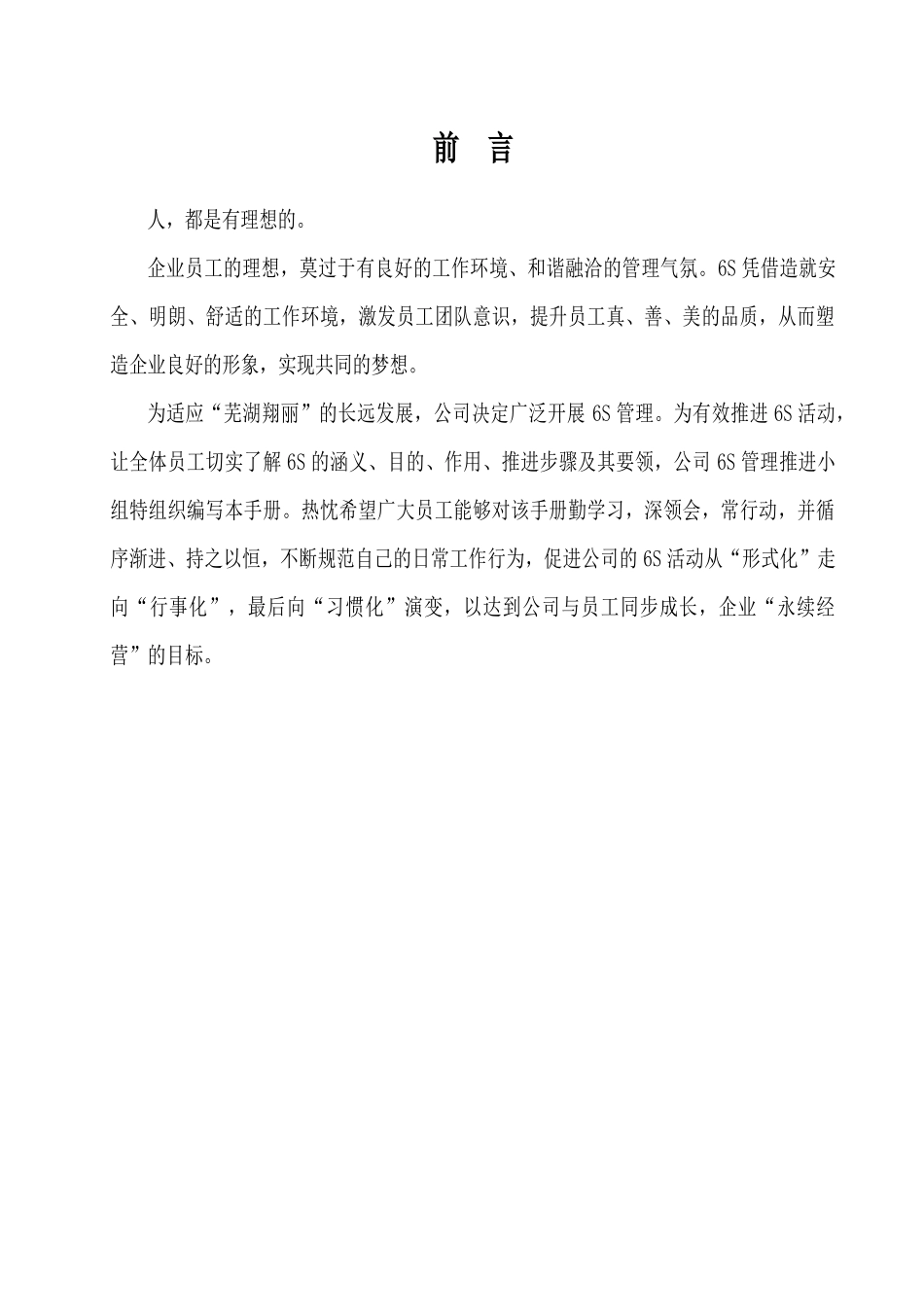 芜湖翔丽6S推进手册(XXXX07讨论稿)_第2页