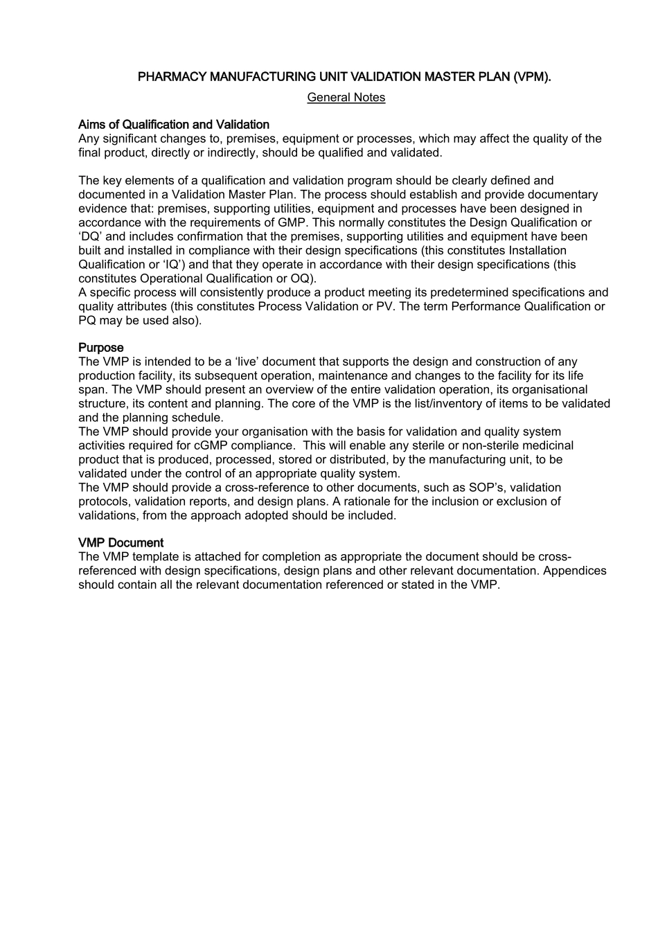 论药品生产验证总计划(英文版)_第2页