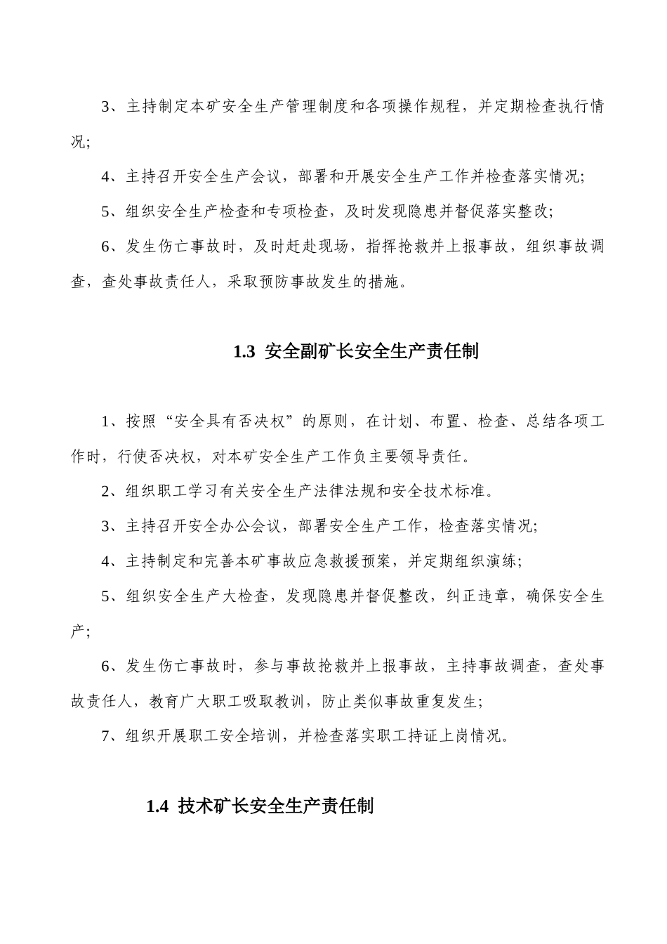 兴运煤业矿井安全生产责任制_第2页