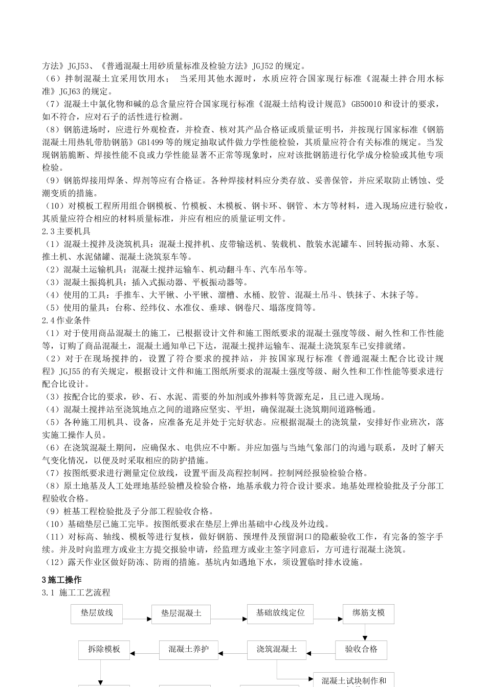 独立基础杯形基础施工作业指导书_第2页