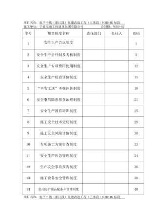 施工单位安全生产管理制度(88页)